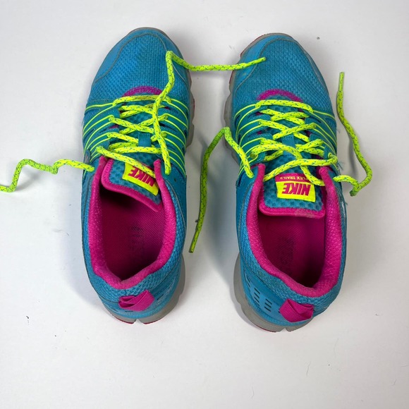 NIKE Flex Trail 2 Women's 7 Blue Pink Athletic Training Running Shoe Sneaker - Picture 4 of 14